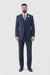 Navy Men's 2 Button Suit With Notch Collar Vest