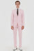 Mens Modern Slim Pink Seersucker Suit