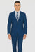 Men'S Big And Tall Sizes Teal Cobalt Blue Indigo ~ Bright Blue Suit