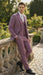 Men’s Mauve Three-Piece Suit – Slim Fit Formal Blazer, Vest, and Trousers for Weddings Rose Gold Pinkish Color