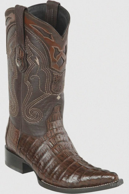 Men's Wild West Caiman Tail Skin 3X Toe Boots 29501-B