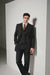 Men's 3 Piece Fashion Black Jean  Wide Leg Vested Long Cheap Priced Business Suits Clearance Sale