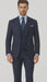 Steve Harvey Suits Clothing line - Steve Harvey Suits Mens Peak Lapel Modern Fit - No Pleated Pants Designer Brand Navy 3 Piece Vested Chest Pocket Suit