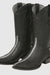 Los Altos Men's Black Stingray Rowstone Snip Toe Boots