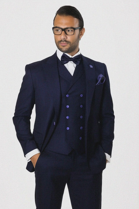  Blue 3-Piece Suit 
