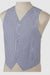 Striped Navy Blue and White Seersucker Vests