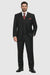 Modern Fit Wool Feel Two Button Jacket with Suit Black