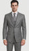 Men's Gray 2 Button Vested Suit