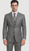 Vitali Brand Suits - Men's Gray 2 Button Vested Suit