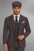 Brand New Quality 1920's English Style Peaky Blinders Style Vested Peaky Blinder Suit - Peaky Blinders Outfit + Overcoat + Hat (Peaky Blinder Custome)