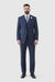 Navy Men's 2 Button Suit With Notch Collar Vest