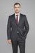 Tiglio Suit - Signature Menswear Wool Fabric SuitsOutlet - Men's Black 2-Button Slim-Fit Suit - High End Suits - High Quality Suits
