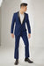 Men'S Teal Dark Navy Shawl Lapel Tuxedo Suit