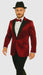 Men's Red 2 Buttons Slim Fit Solid Sharkskin Cheap Priced Blazer Jacket For Men Sport coat