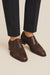 Brown Ostrich and English Suede Gored Slip On Dress Shoes for men By Mezlan Made In Spain Brand