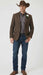 Men’s Brown Western Tweed Herringbone Blazer Jacket – Classic Cowboy Style Sport Coat for Wedding Party