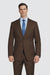 Mantoni Brown Two-Button Wool Suit