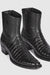 Caiman Tail Short Black Boots