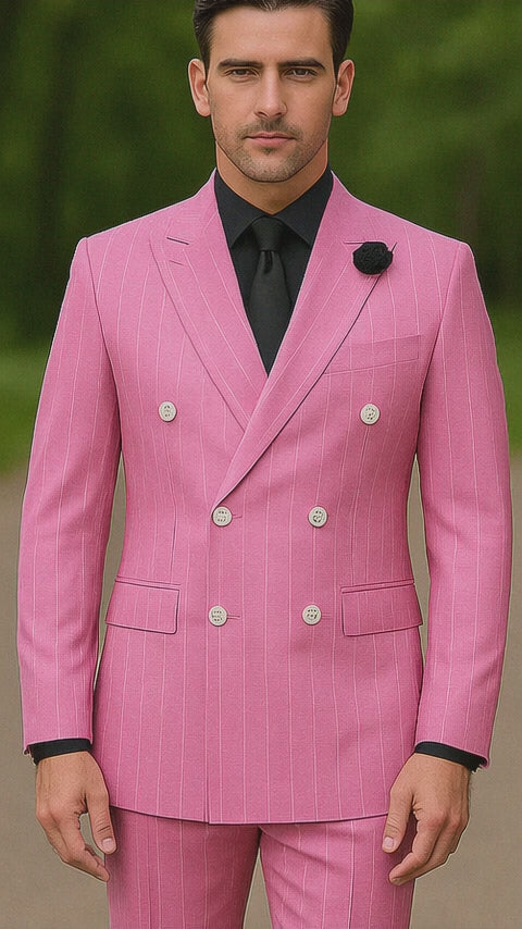 Pink Pinstripe Suit