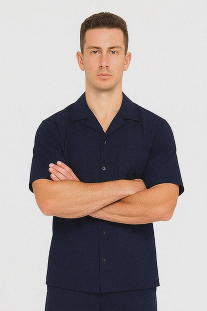 Mens Walking Suits With Shorts + Shorts Navy