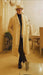 Men’s Long Cream Overcoat Wool Fabric in Ivory Off White Color Full length