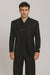 Tiglio Rosso Suit  - Classic Fit Athletic Cut 100% Wool Super 150s Italian Fabric Peak Lapel in Color Black