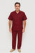 Mens Linen Walking Suit - Burgundy Summer Outfit - Mens Linen Suit