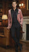 Men’s Dusty Rose Pink Velvet Blazer with Black Satin Lapel | Formal Sport Coat in Mauve Color + Bowtie