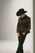 Men's Slim Fit Western Blazer Sport Coats Charcoal Sacos Vaqueros Para Hombre