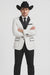 White Two toned Kids Sizes 2 Button Party Cheap Priced Business Suit Perfect For boys wedding outfits Clearance Sale & Tuxedo & Dinner Jacket Blazer W/ Black + Free Pant