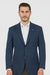 Men's Sport Coat Jacket Blazer 100% Wool Patterned Fabric Two Button  Navy