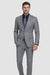 Carlo Lusso Medium Gray Two-button Poly Blend Suit