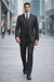 Mens Three Piece Suit - Vested Suit 2 Button Solid Color Heather Charcoal Men'S Suit