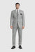 2 Btn Flat Front Pants Glen Plaid, Side Vents, Super 150's Pick Stitch Suit