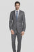 Bertolini 2PC Gray Two-button Suit Wool & Silk