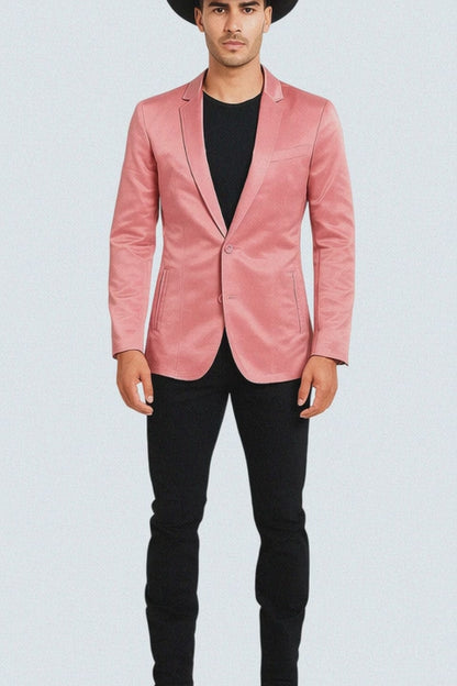 Men's Slim Fit Western Blazer Sport Coats Mauve Sacos Vaqueros Para Hombre