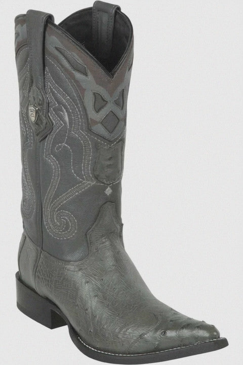 Men's Wild West Smooth Ostrich Skin