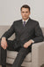 Men'S Charcoal Pinstripe Double Breasted Suits - Color: Dark Grey Suit