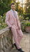Men’s Blush Pink and Gold Three-Piece Suit – Tailored Fit Formal Wedding, Vested Suit By Rossiman