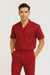 Mens Linen Walking Suit - Red Summer Outfit - Mens Linen Suit