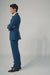 Slim Fit Suit - Fitted Suit Men'S Flat Front Pants Cobalt Blue ~ Indigo ~ Bright Blue ~ Teal Suit