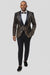 EJ Samuel Black & Gold Sequin Shawl Lapel Tuxedo Jacket