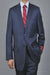 Mantoni Suit - Signature Menswear Wool Fabric SuitsOutlet - Brand Men's Pinstripe Dark Navy Blue Suit For Men 2-button Suit - High End Suits - High Quality Suits