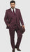 Men's Gangster Bold PinStripe Stripes Chalk Pinstripe Vested 3 Piece Fashion Suit 1920;s 30s Fashion in 10 Colors Collection For August/1/2021