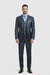 Mens Three Piece Suit - Vested Suit Mens Shiny Shark 2 Side Vented Vested 3 Piece Blue Suit