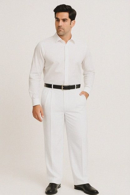 long rise big leg slacks Men's Fashion Wide Leg Pant  unhemmed unfinished bottom