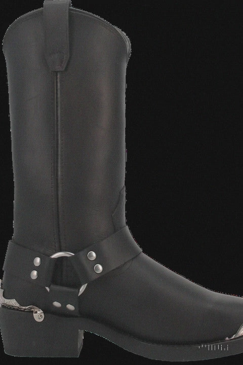 Chopper Leather Harness Biker Boot