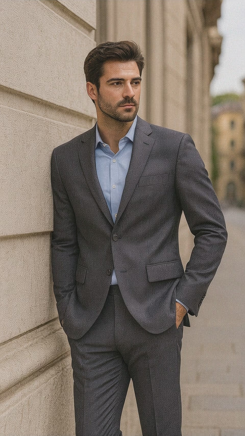 gray-two-button-blazer-for-weddings-or-office