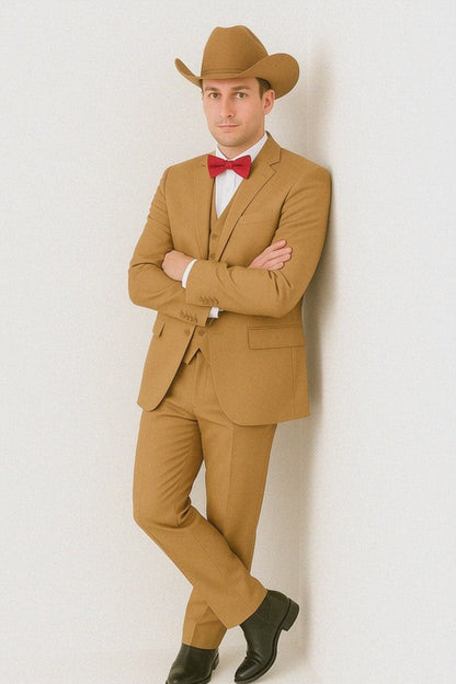 Tan Cowboy Wedding Suit for Every Occasion