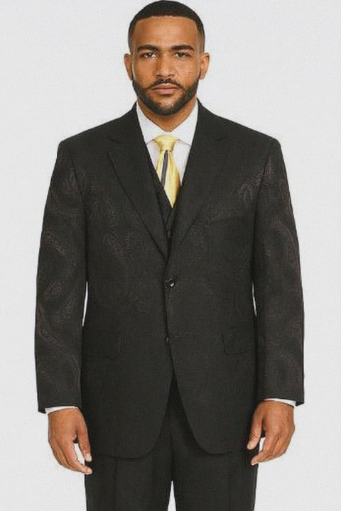 mens-fashion-3-piece-paisley-printed-fashion-suit-wide-leg-pants-black-dark-brown-blazer-looking